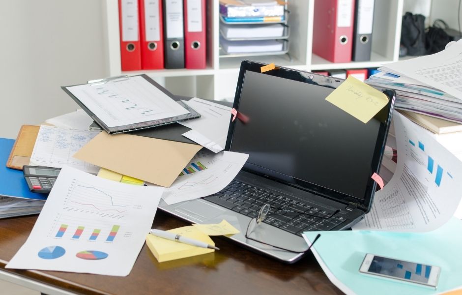 Having a clean and clear workspace is so important This posts takes a look at how to declutter your desk in eight simple steps.