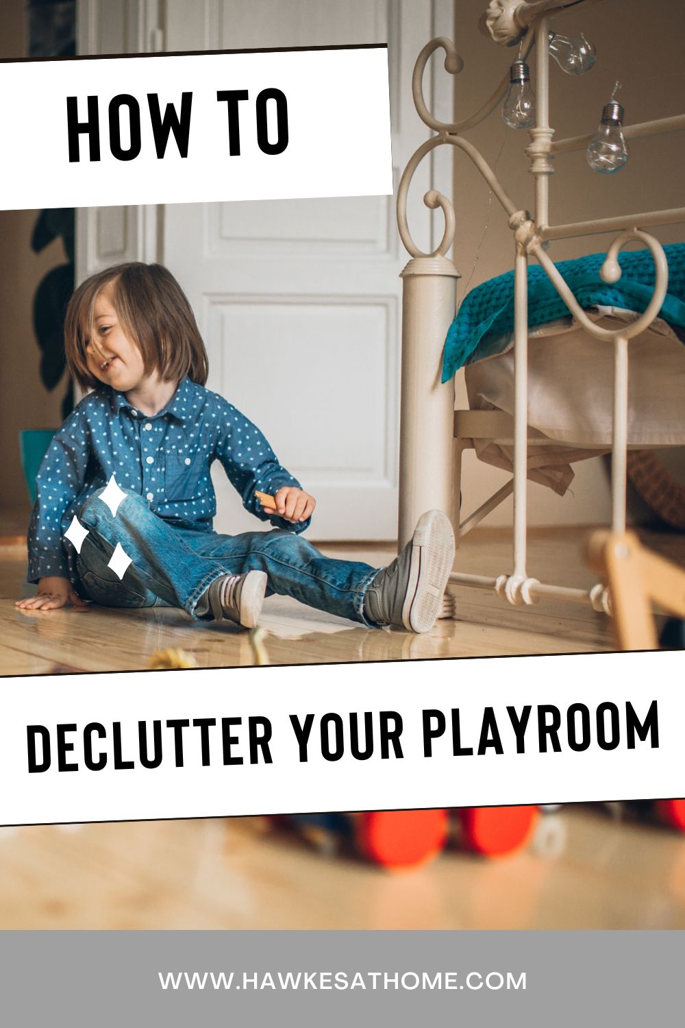 how to declutter a play room.
